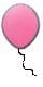 Graphic of a pink balloon. BHQ - the most complete collection of balloon info on the web.