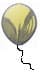 Graphic of gold-foil balloon. BHQ - the most complete collection of balloon info on the web.