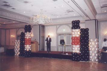 Columns as stage decor