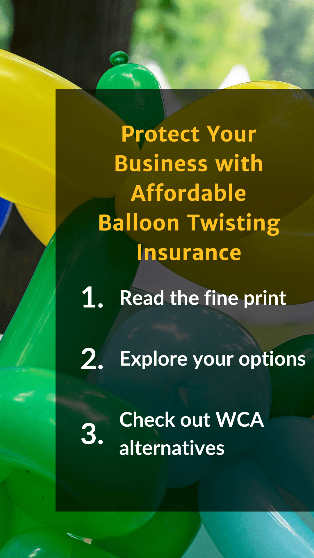 Protect Your Business with Affordable Balloon Twisting Insurance-Pinterest Pin