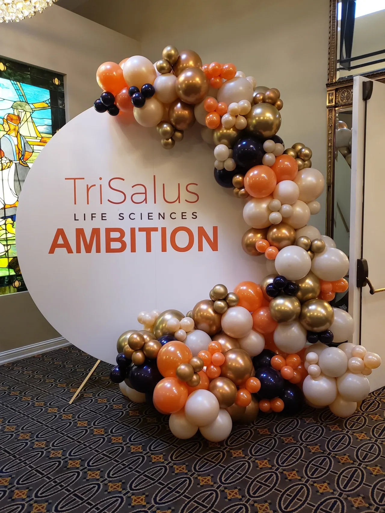 trisalus life sciences ambition organic balloon backdrop