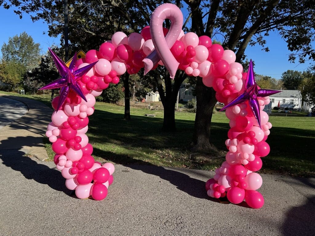 breast cancer balloon arch