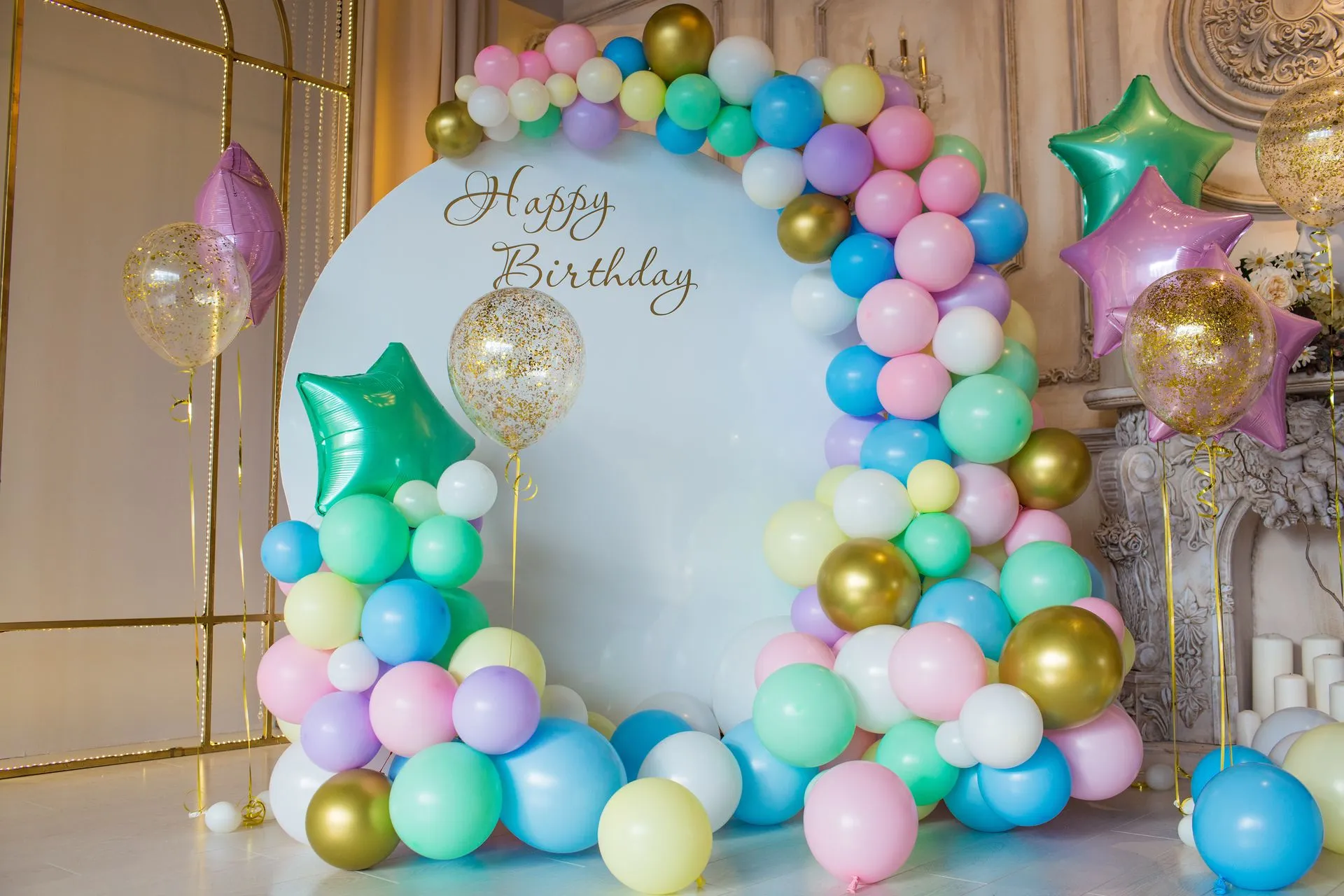 birthday balloon decor for private events