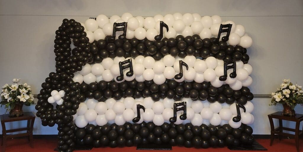 Balloon+Wall+Sheet+Music+at+the+University+of+Maryland+Eastern+Shore+Gregory+Porter+Concert