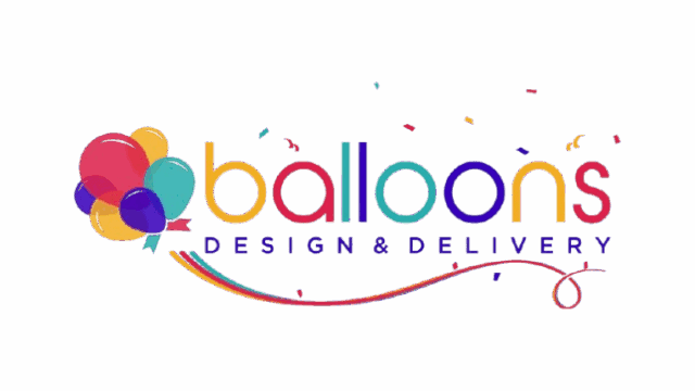 balloons design and delivery logo